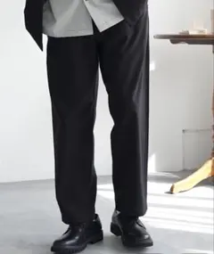 GLOBAL WORK クリーンサッカー/イージーパンツ(ブラック) XLサイズ