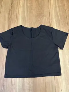 Felt Maglietta レディース 半袖 Tシャツ ブラック ショート丈のサムネイル