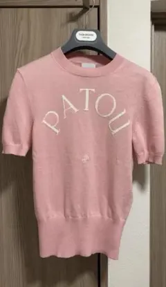 Patou ロゴ Tシャツ ピンク新品未使用 Patou | オーガニックコットン パトゥ Tシャツ