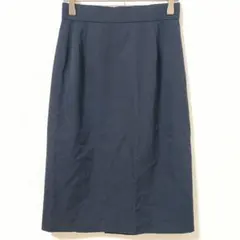 キース　ネイビー タイトスカート ひざ丈　シンプル　ファスナー開閉