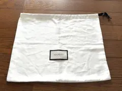 正規品★グッチ　保存袋　収納袋　巾着　ホワイト　GUCCI