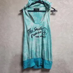 CECIL McBEE フード付きタンクトップ ボーダーのサムネイル