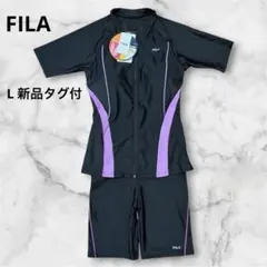 新品タグ付 FILA フィラ セパレート水着 フィットネス水着 11L 黒 Lのサムネイル