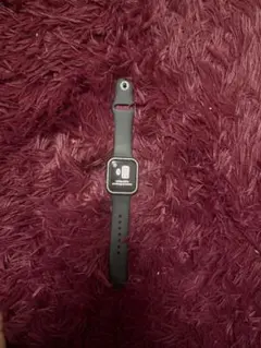 Apple Watch本体 シルバーケース ブラックバンド