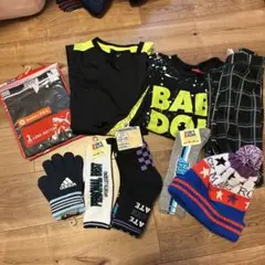 未使用あり 男の子 秋冬服 トップス パンツ ズボン靴下等 140