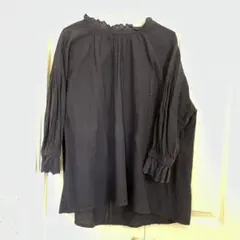 サマンサモスモス  襟袖フリルチュニックブラウス