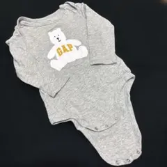GAP ベビー 長袖 ロンパース くま グレー　70cm