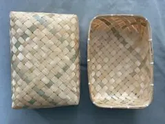 【美品】竹籠ボックス