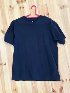 Hanes BEEFY-T ポケットTシャツ ネイビー L