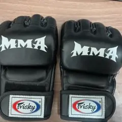 オープンフィンガーグローブ MMA 黒 ボクシンググローブ