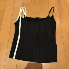 EMODA リブニット タンクトップ ブラック アシンメトリーのサムネイル