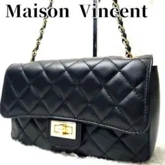 【美品】Maison Vincent チェーン ショルダーバッグ キルティング