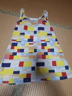 ユニクロ幾何学模様パット付キャミソール 多色　Lサイズ