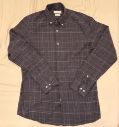 Massimo Dutti チェック柄 長袖シャツ コットン100%のサムネイル