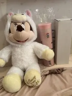 ディズニーストア　ハッピーバッグ　ミニー　干支ぬいぐるみ 水筒セット　2026年