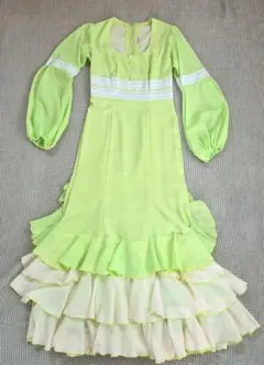 フラメンコ衣装ドレス ライトグリーン