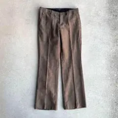 上質◎バナナリパブリック 00s ウールスラックス 古着 ヘリンボーン柄 茶色