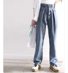 クラシカルエルフ ハイウエスト M タックデニムパンツ