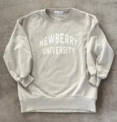 GLOBAL WORK　トレーナー 130cm ベージュ　NEWBERRYロゴ