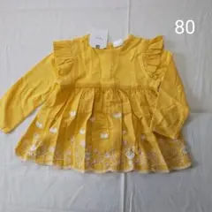 80:オークルチュニック/ベビーギャップ ザラベビー ポンポネット ネクスト