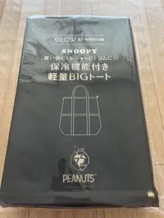 GLOW 8月号 SNOOPY スヌーピー 保冷機能付き軽量BIGトート②