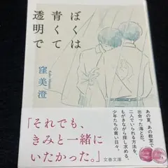 【即購入可】ぼくは青くて透明で　文庫