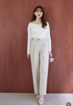 Her lip to ハイウエスト スラックス