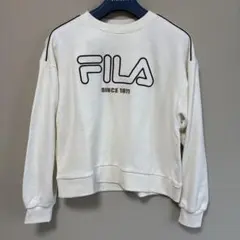 FILA アイボリー クルーネック トレーナー Mサイズ