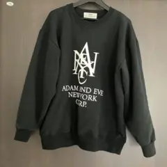 ☆Adam & Eve ブラック スウェット M☆早い者勝ち