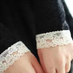 総レースワンピースリボン付き