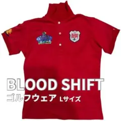 BLOOD SHIFT ゴルフウェア 刺繍ポロシャツ Lサイズ