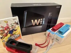 【希少】【状態〇】任天堂Wii 本体 ブラック ＋ リモコン2個＋ソフト