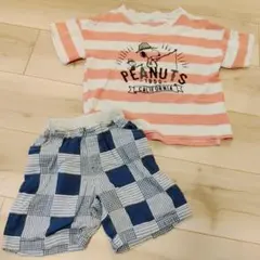 スヌーピー Tシャツ コンビミニハーフパンツ 2枚セット 100cm 110cm