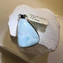 ラリマー ペンダントトップ ネックレスに しずく型