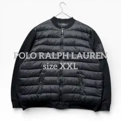 1811◆ポロラルフローレン ポニー刺繍 切替 ダウンジャケット 大きいサイズ