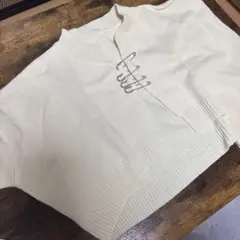 LVEU. アイボリー アクリル ニット セーター