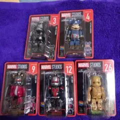 Happyくじ MARVEL STUDIOS BE@RBRICK ５点セット