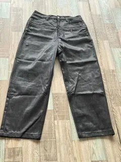 JC&JQ JEANS シャイニーデザイン ラバーコーティング バギーパンツ