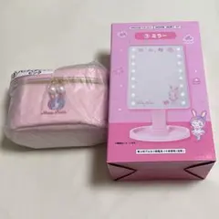 メゾピアノ 一番くじ ベリエちゃん ①バニティポシェットピンク ③ミラー