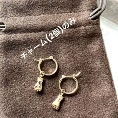 agete k18 フープピアス チャームセット - メルカリ