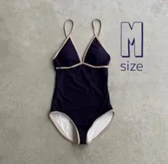 シンプル ライン スイムウェアM ネイビー 人気 流行り 水着 大人 海外 ◎
