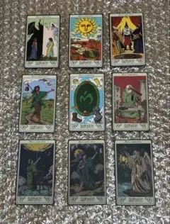 ミセスグリーンアップルミセスバベルの塔タロットカード ステッカーABC3種９枚