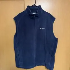 Columbia XL フリースベスト ネイビー