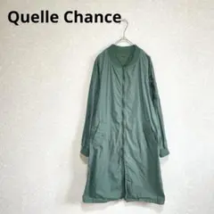 QuelleChance ケルシャンス 薄手シャツコート フルジップ グリーンM