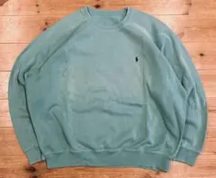 スウェット 古着 90s POLO RALPH LAUREN ラルフローレン 緑