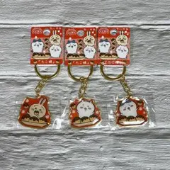 【新品】ちいかわ ダイカットキーホルダー 大阪限定 たこ焼き 3点セット