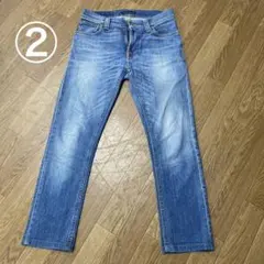 ②Nudie Jeans デニムパンツ　THIN FINN W28 L32