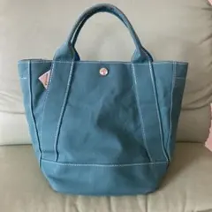 ANVOCOEUR キャンバス トートバッグ ブルーグリーンのサムネイル