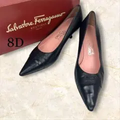 サルヴァトーレフェラガモ パンプス ヒール イタリア製 8D