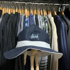 90s old stussy バケットハット リップストップ 極美品 - メルカリ
